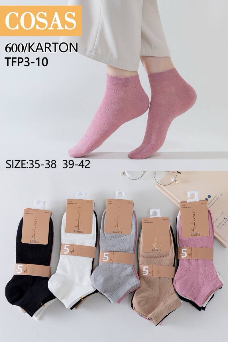 Skarpety damskie Roz 35-42, Mix kolor Paczka 40 szt